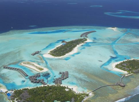 Anantara veli lagoon aerial anantara veli foreground