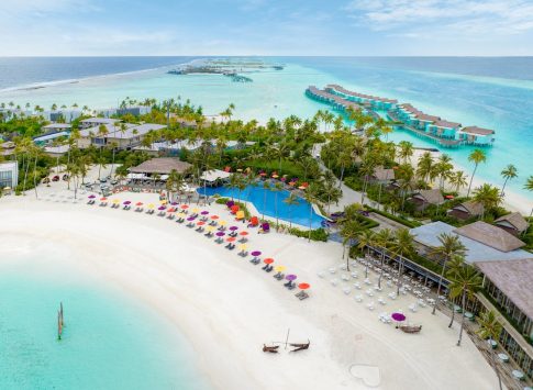 Hard+rock+hotel+maldives aerial+beach